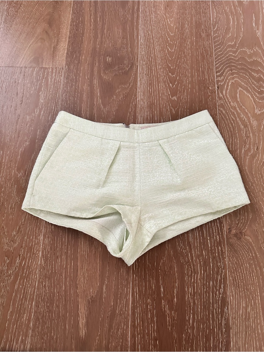Talula Light Mint High-Waist Tailored Shorts